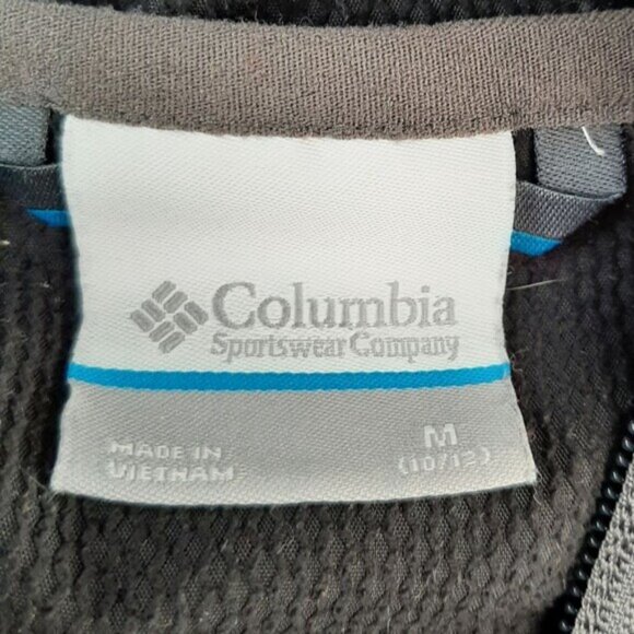 COLUMBIA | Omni-Shield Windbreaker Hoodie Jacket Kids Black & Gray Kids Youth M - Picture 12 of 15